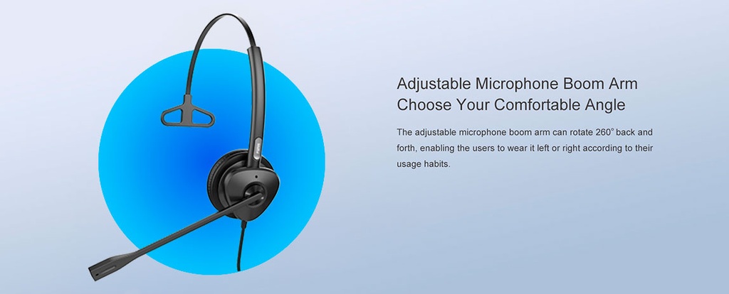 Fanvil Monaural RJ9 Headset with Microphone | HT301