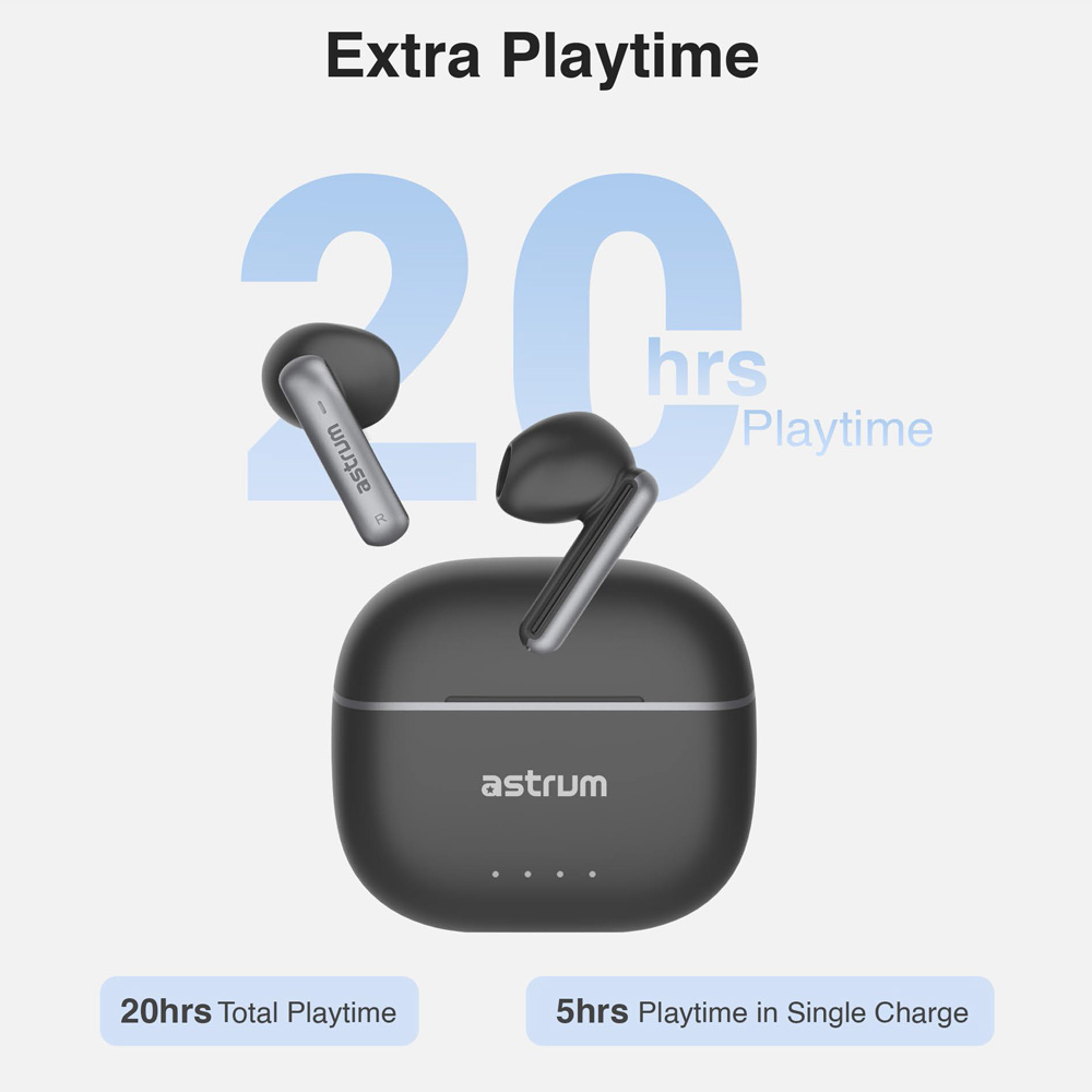 Astrum ET340 ENC True Wireless Bluetooth Earbuds | A10534-B