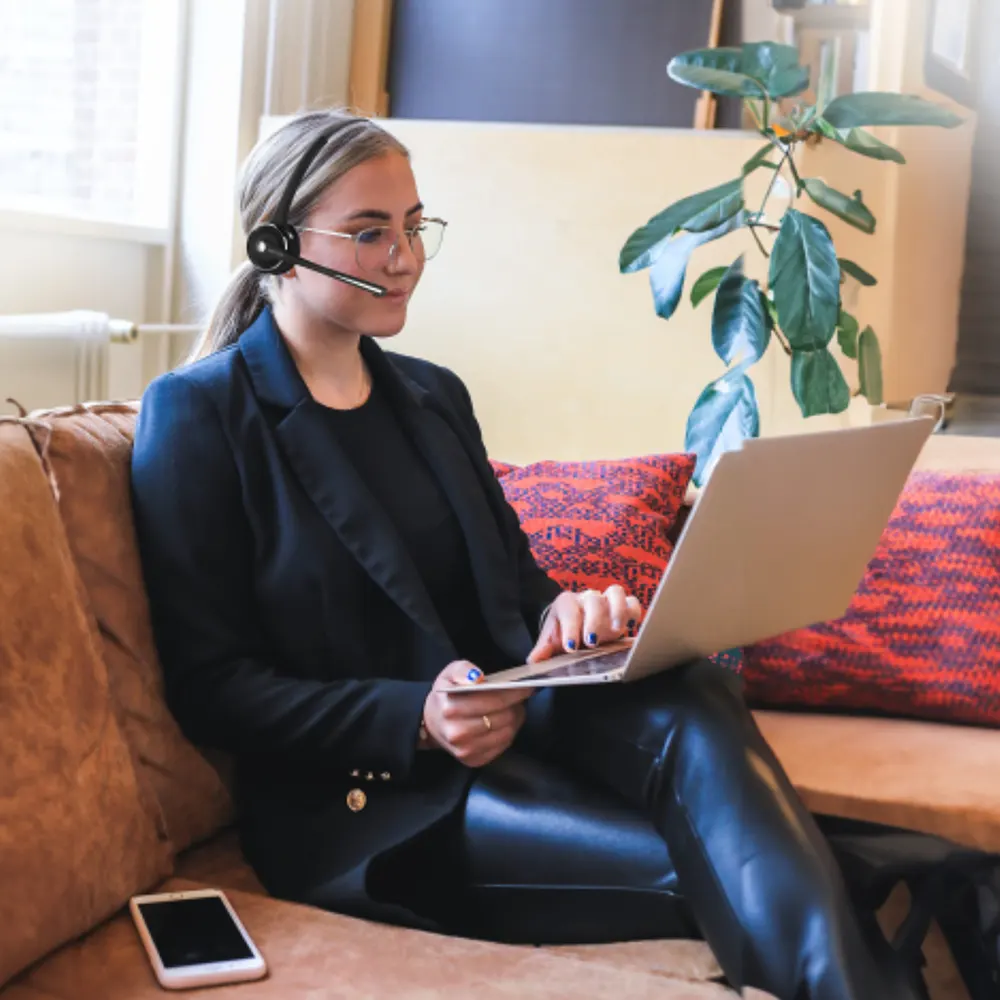 Astrum HT250 Bluetooth Office / Call Center Headset Mono with Flex Mic | A11525-B
