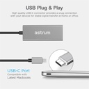 Astrum NA450 USB-C to Gigabit Ethernet LAN Converter | A72045-B