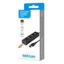 Astrum DA580 USB 3.0 to Gigabit Lan + Hub Adapter | A38058-B