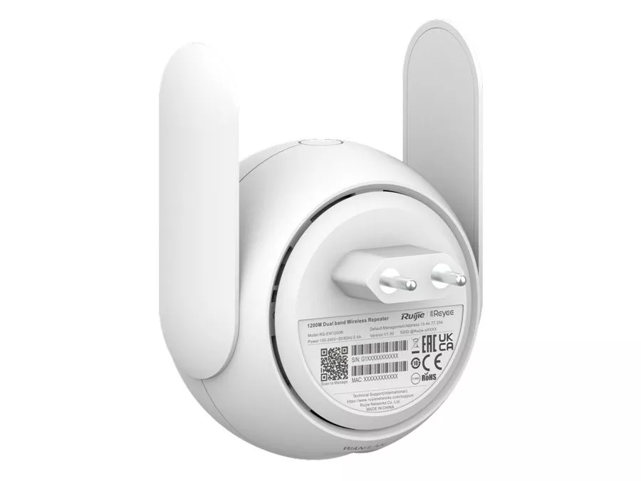 Reyee Dual Band WiFi 5 1200Mbps 4dBi Mesh Range Extender | RG-EW1200R