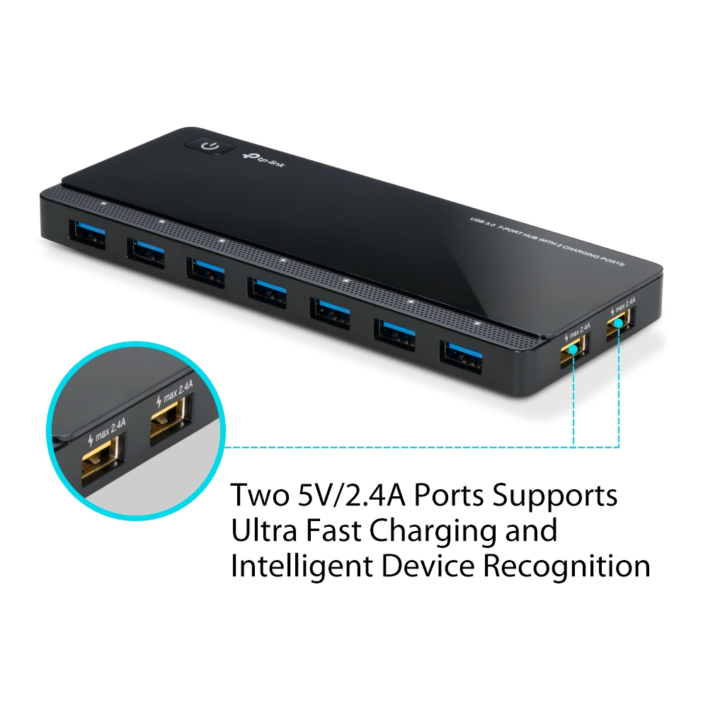 TP-Link USB3.0 with 2 Charging Ports 7-port Hub UH720