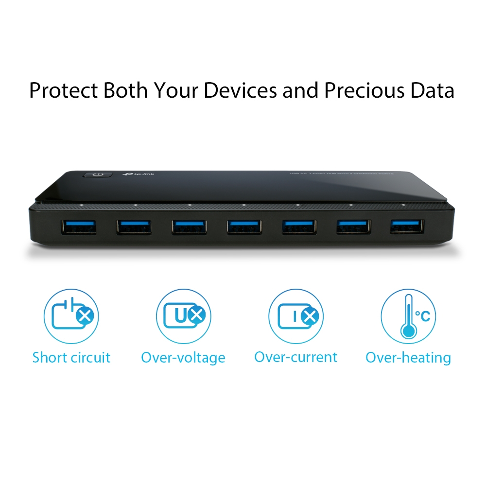 TP-Link USB3.0 with 2 Charging Ports 7-port Hub UH720