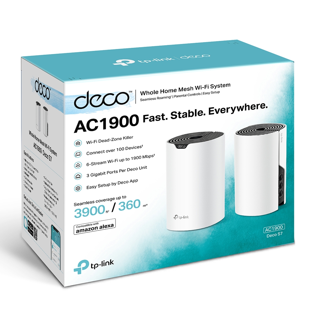 TP-Link Deco S7 Whole Home Mesh Wi-Fi System - DECO-S7-2-PACK