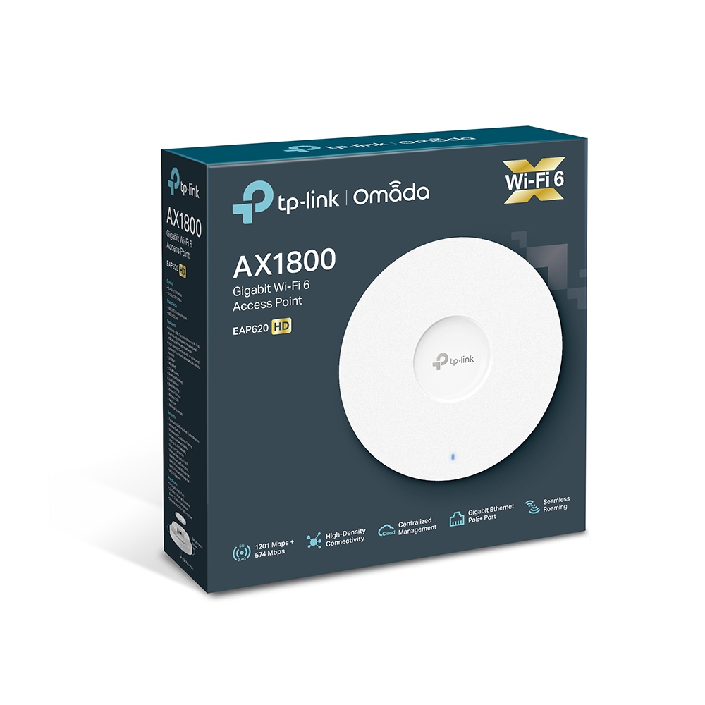 TP-Link AX1800 Dual Band Wireless Ceiling Mount Access Point EAP620-HD