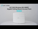 TP-Link AC1350 Wireless MU-MIMO Gigabit Ceiling Mount Access Point EAP223 