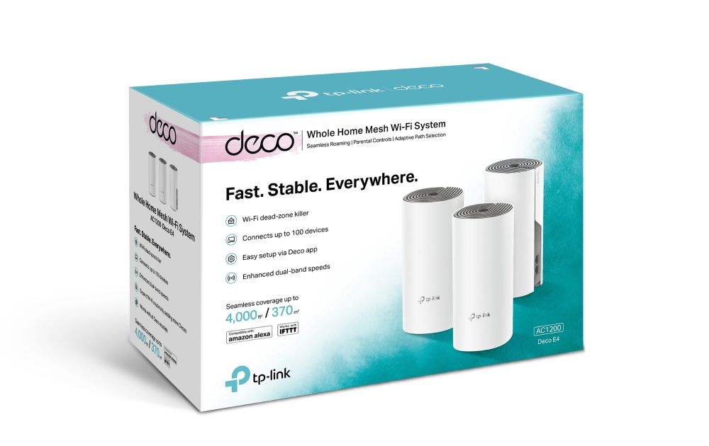 TP-Link Deco E4 Whole Home Mesh Wi-Fi System -DECO-E4-3-PACK