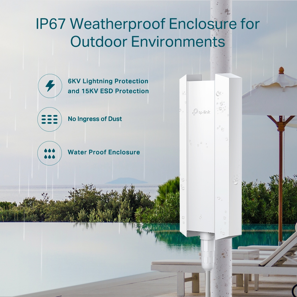 TP-Link AX1800 Dual Band Outdoor Wi-Fi 6 Access Point EAP610-OUTDOOR