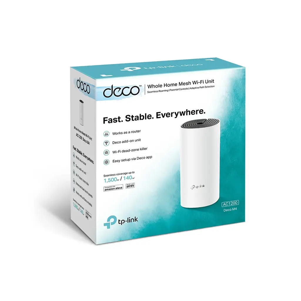 TP-Link Deco M4 Whole Home Mesh Wi-Fi System - DECO-M4-1-PACK