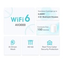 TP-Link Deco X50 Whole Home Mesh Wi-Fi 6 System - DECO-X50-3-PACK