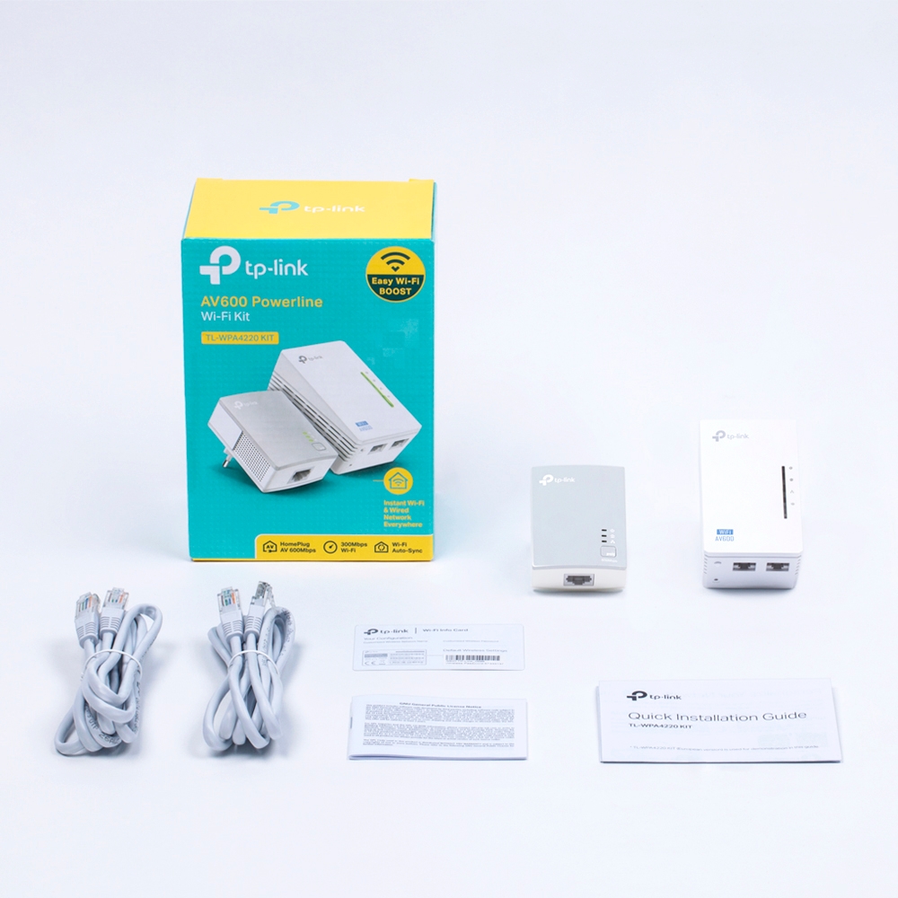 TP-Link 300mbps Av600 Wifi Powerline Extender Adapter TL-WPA4221-KIT 