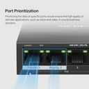 Mercusys 5 Port Gigabit Unmanaged Desktop POE Switch MS105GP