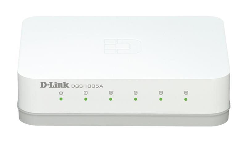 D-Link 5 Port Gigabit Unmanaged Desktop Switch DGS-1005A