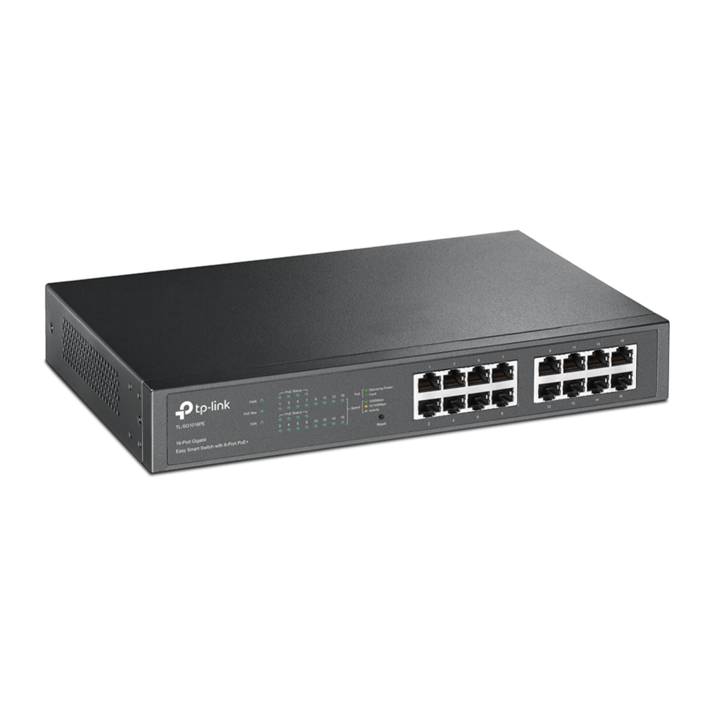 TP-Link 16-Port Gigabit Easy Smart Switch with 8-Port PoE+TL-SG1016PE