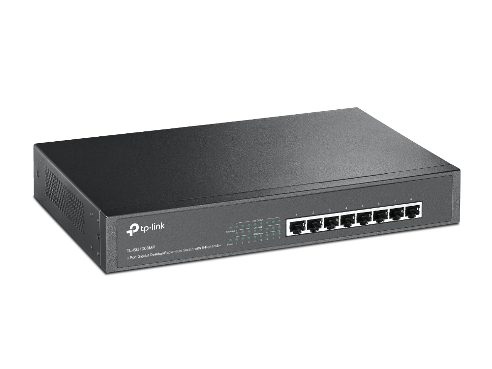 TP-Link 8 Port Gigabit Unmanaged Rackmount POE Switch SG1008MP