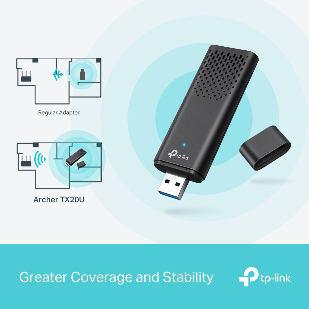 TP-Link AX1800 USB Wireless Adapter ARCHER-TX20U