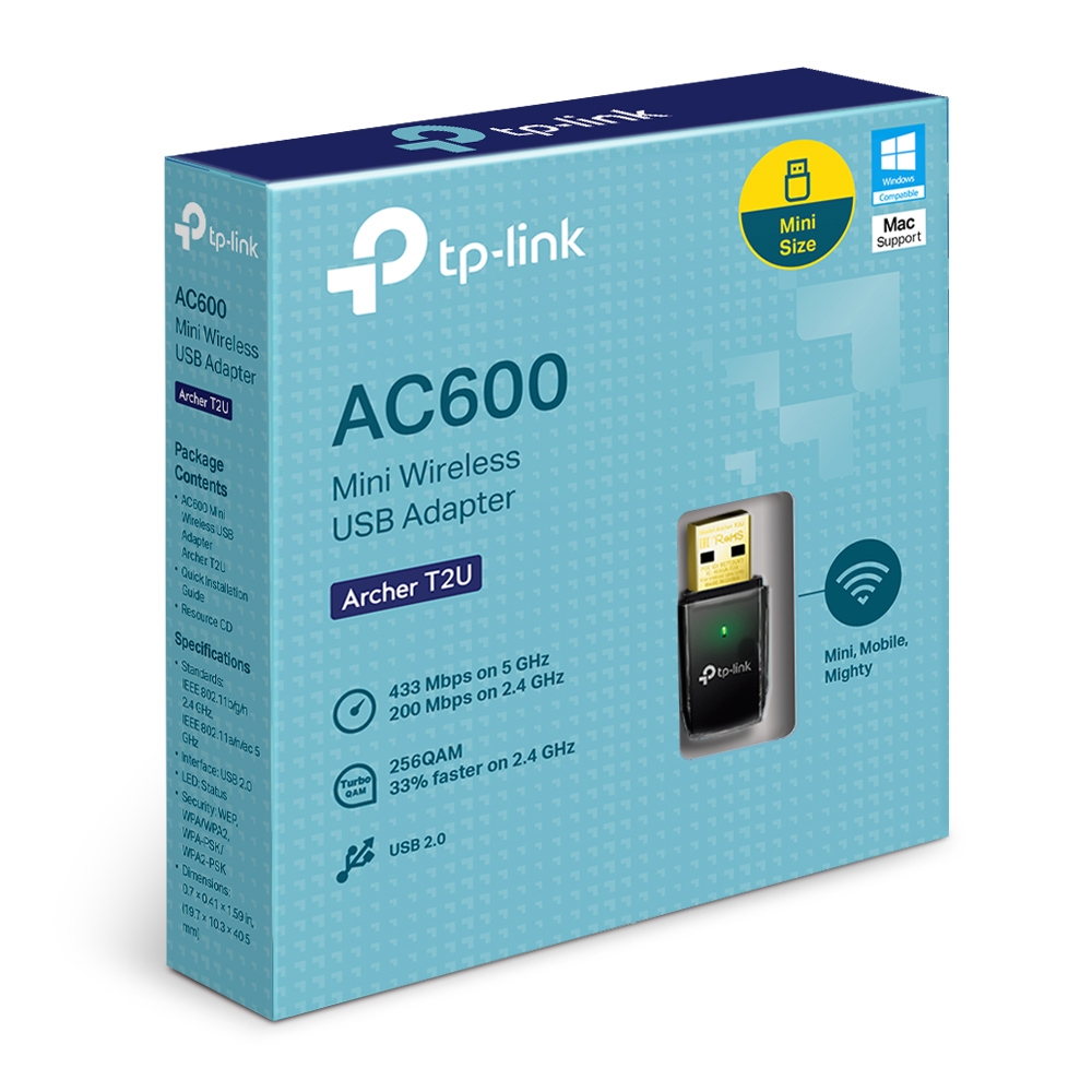 TP-Link AC600 Wireless Dual Band USB Adapter ARCHER-T2U