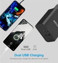 Astrum Pro Dual U24 12W Dual USB Travel Wall Charger + USB-C Cable DUAL U24