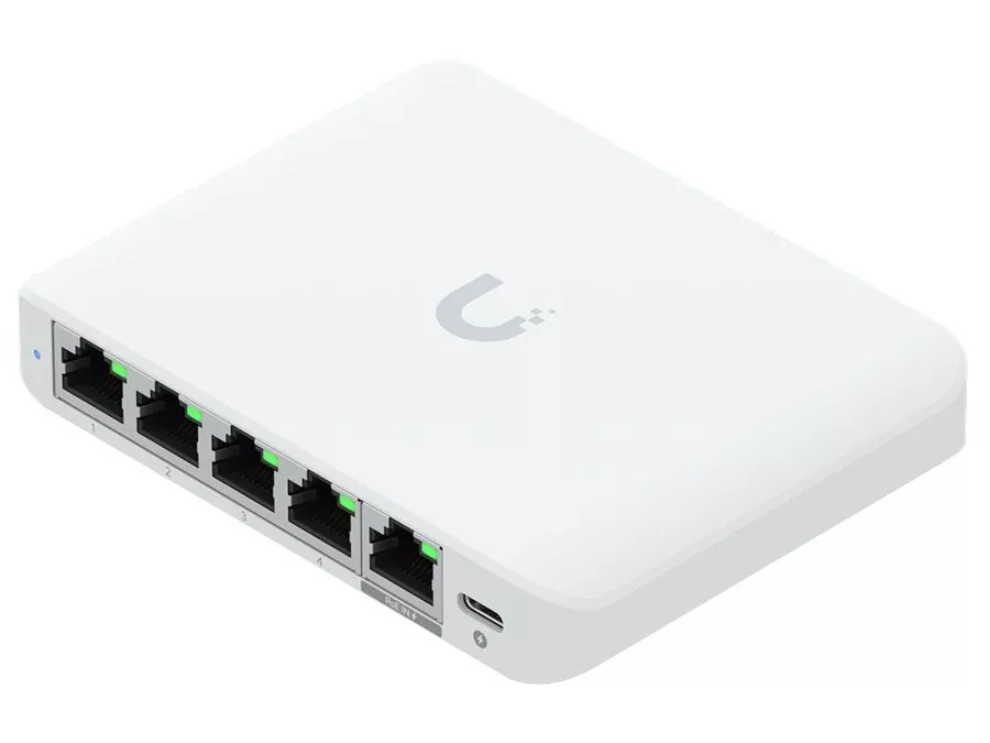 Ubiquiti UniFi Flex Mini 2.5Gbps 5 Port Switch with PoE Input | USW-Flex-2.5G-5-EU