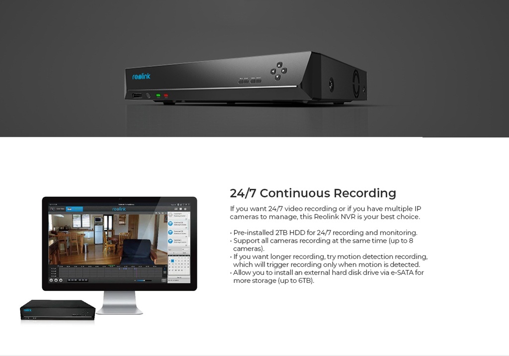 Reolink 4K 8-Channel Network Video Recorder