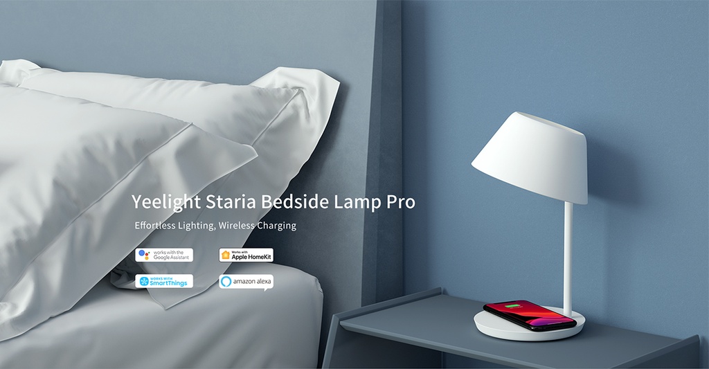 Yeelight Staria Bedside Lamp PRO with built in wireless charger