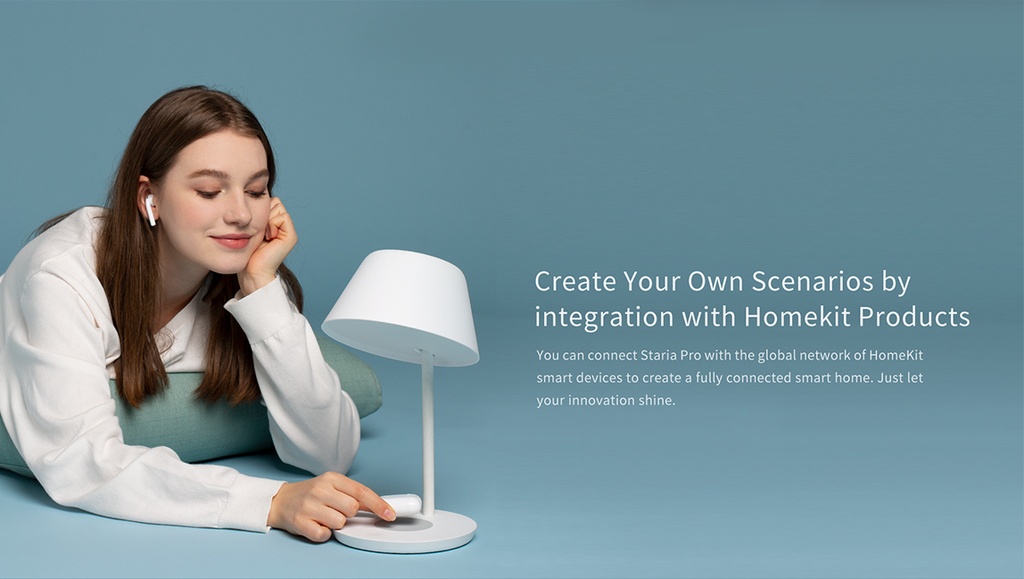 Yeelight Staria Bedside Lamp PRO with built in wireless charger