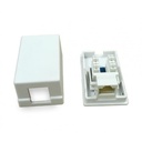 CAT5e Double Port Surface Mount Box