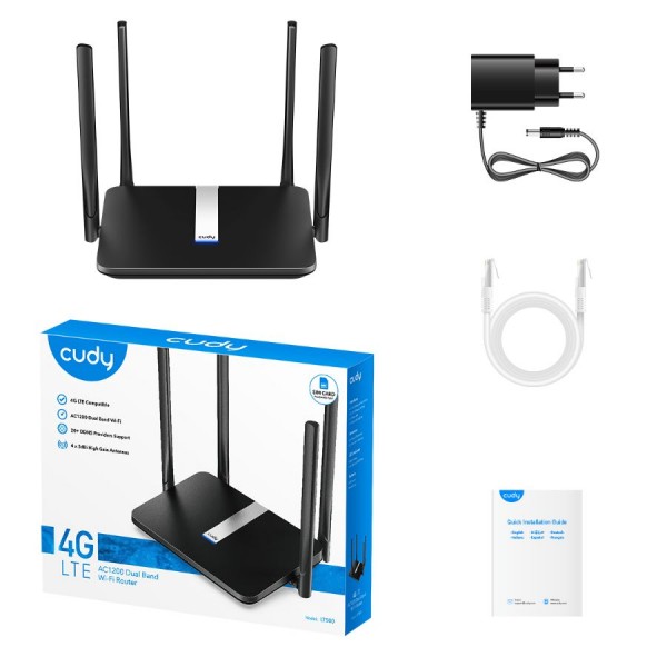 Cudy 4G LTE AC1200 Dual Band Wi-Fi Router