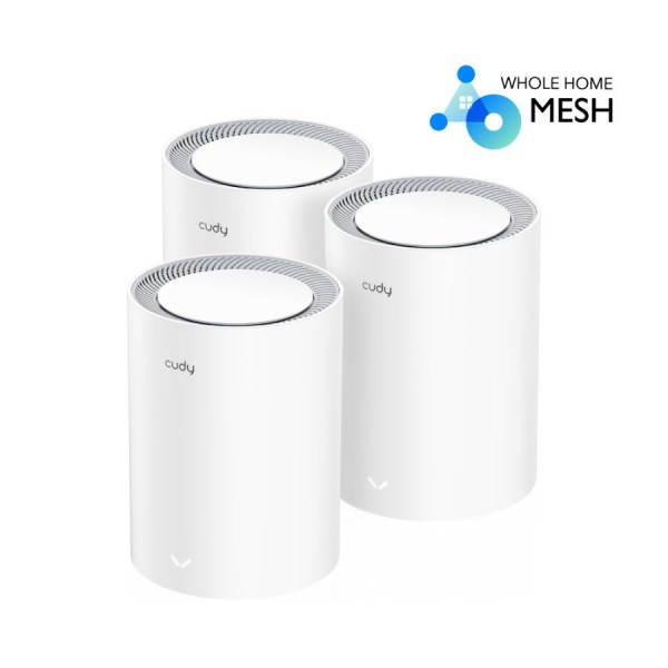 Cudy Dual Band WiFi 6 1800Mbps Gigabit Mesh 3 Pack | M1800 (3-Pack)