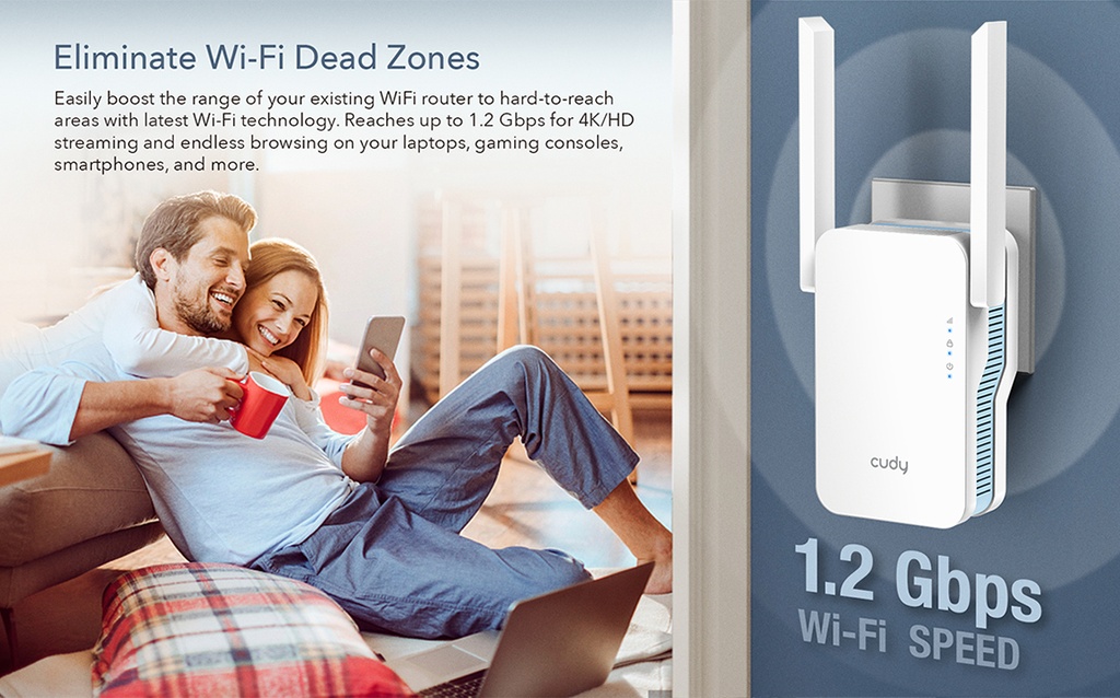 Cudy AC1200 Dual Band Range Extender