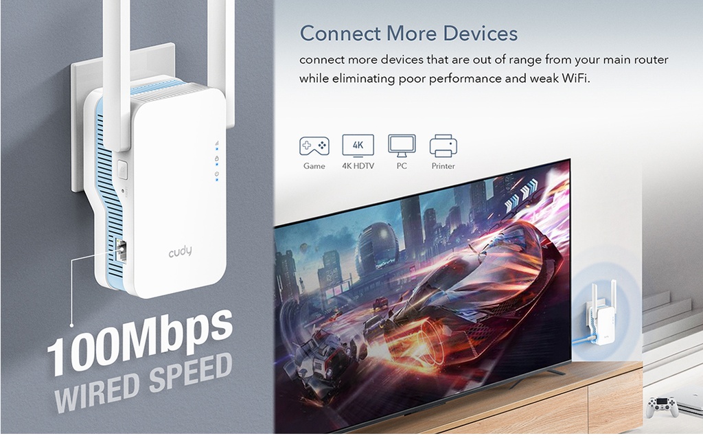 Cudy AC1200 Dual Band Range Extender