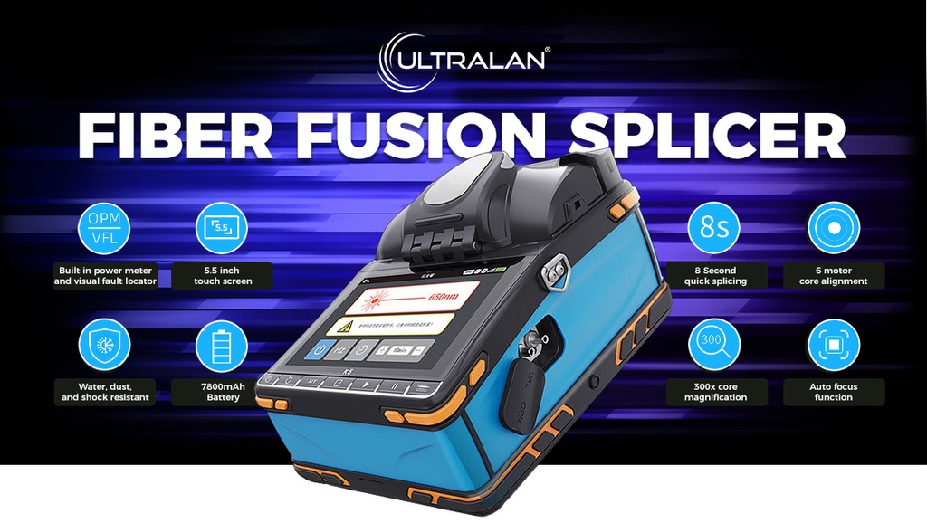 UltraLAN Fiber Fusion Splicer and Tool Kit