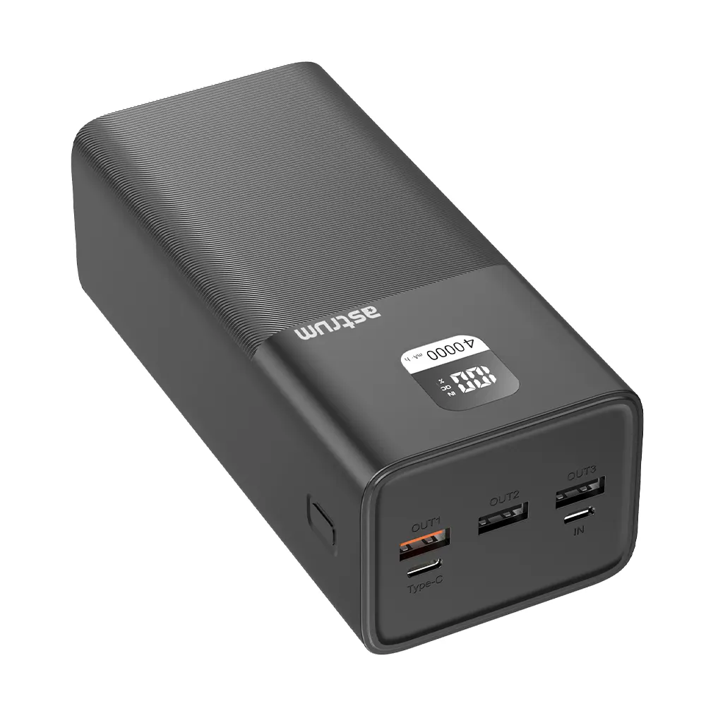 PB455 PD100W Fast Charge Power Bank for Laptop/Mobile 40000mAh 3A