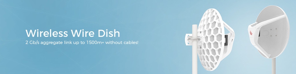 MikroTik Wireless Wire Dish (LHG 60GHz Kit) | RBLHGG-60ADKIT