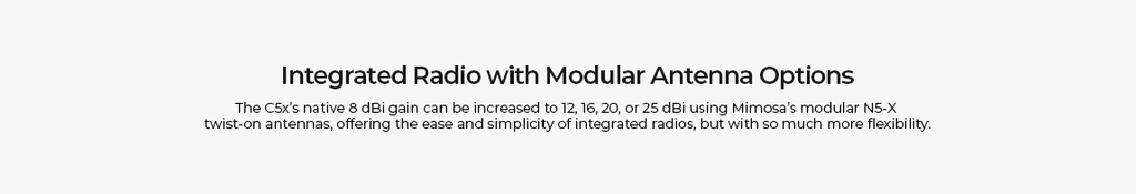 Mimosa C5X Modular PTP Backhaul | MIM-C5X