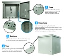 UltraLAN 6U Outdoor Wall Mount Network Cabinet
