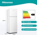 HISENSE 154L FRIDGE TOP FREEZER WHITE