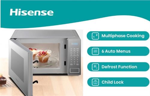 Hisense 20l Silver Mirror Auto Microwave | H20MOMS11