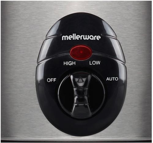 Mellerware Slow Cooker Stainless Steel Brushed 6.5L 320W | 27560A