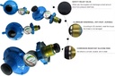 Casey Bullnose LPG Regulator with Pressure Gauge | GR707M
