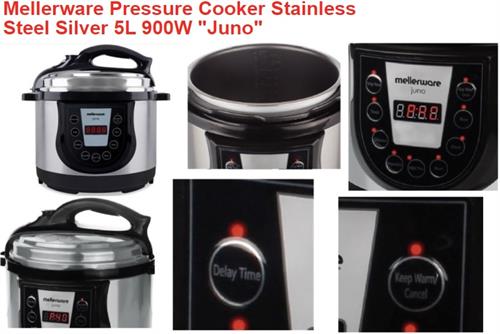Mellerware 5L Pressure Cooker 900w Digital display | 27400A