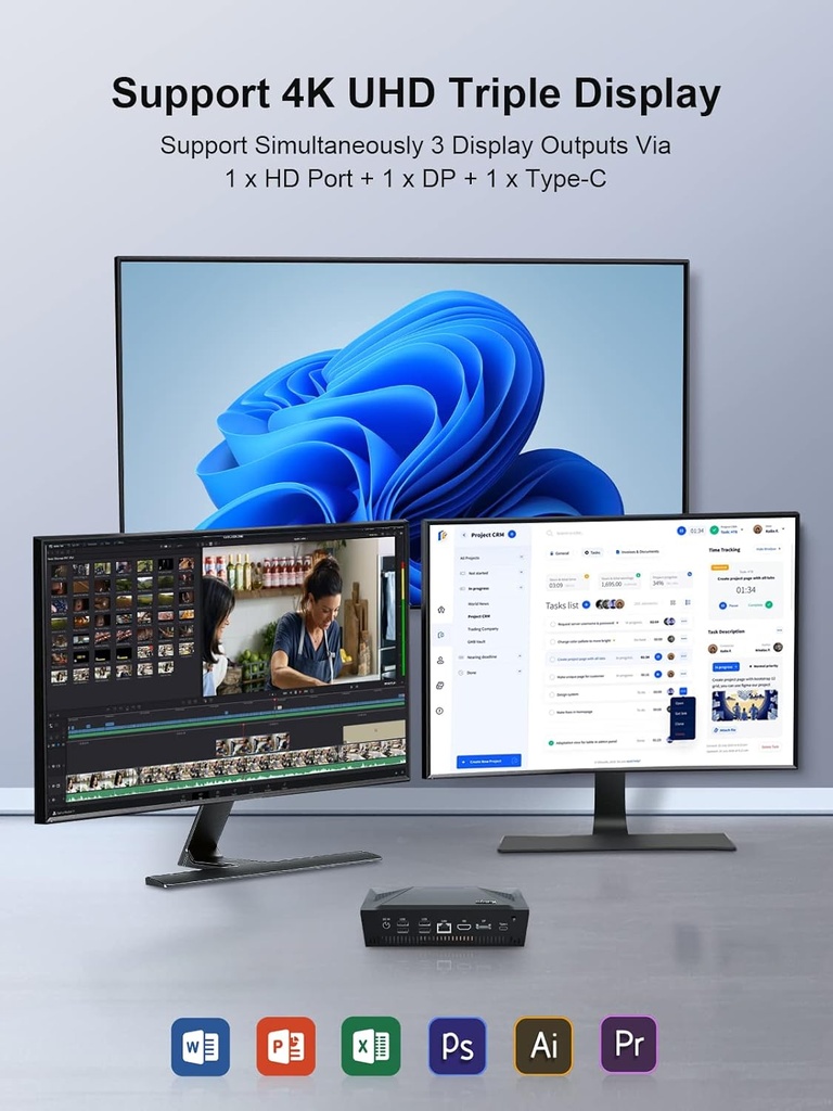 Decibell AD15 Intel Core i9-11900H Win11 Pro Mini PC