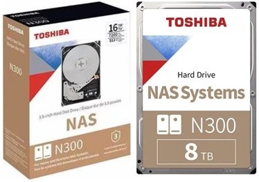 Toshiba 8TB N300 NAS 3.5 inch SATA Hard Drive HDWG780EZSTAU
