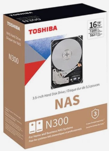 Toshiba 8TB N300 NAS 3.5 inch SATA Hard Drive HDWG780EZSTAU