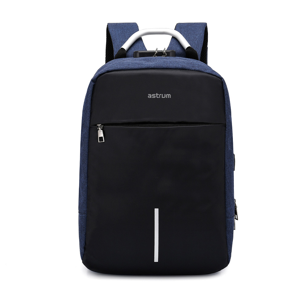 LB220 BACKPACK OXFORD 300D 15″ BLUE/BLACK