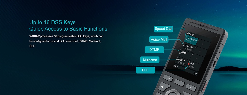 Fanvil W610W Portable Wi-Fi Phone | W610W