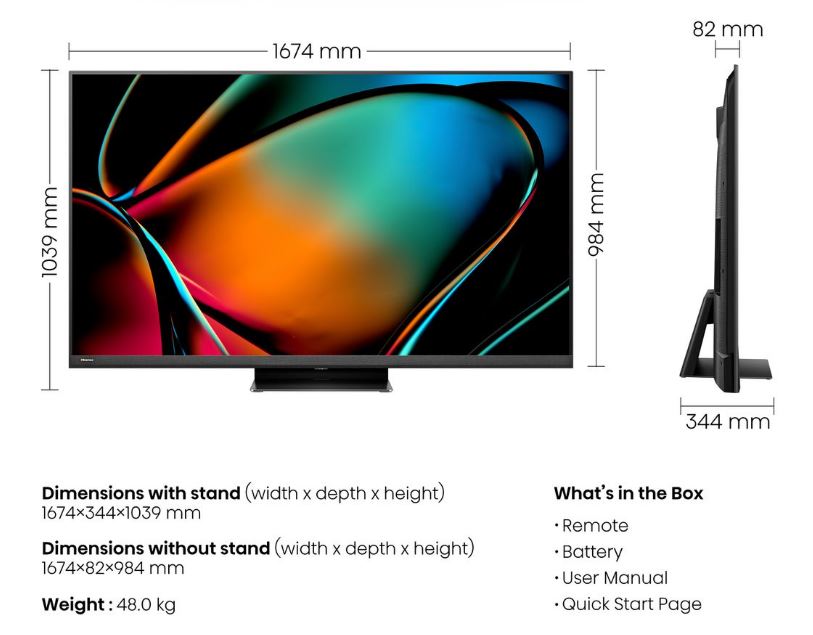 Hisense 4K Smart Laser Cinema TV