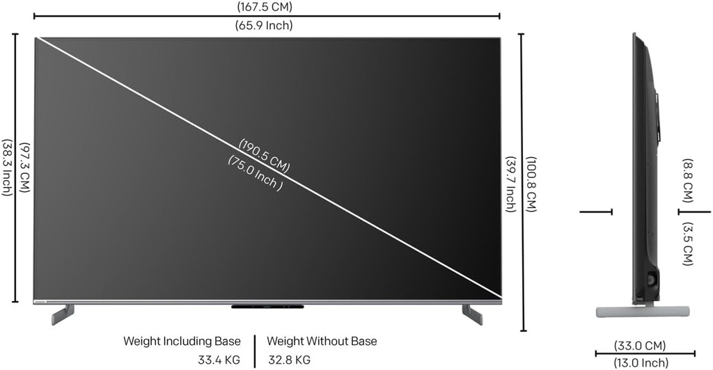 Skyworth 75-inch Q7700G QLED Google TV | 75Q7700G