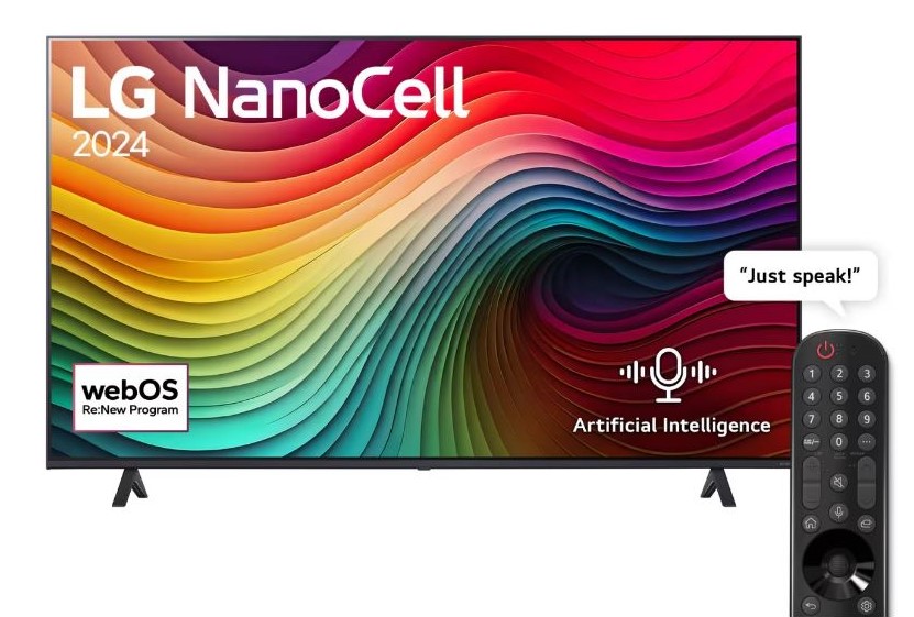 LG 75-inch NANO80 Series UHD Thin Q AI webOS Smart TV | 75NANO80T6A
